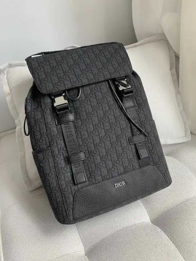 Dior Oblique Letter Canvas Backpack