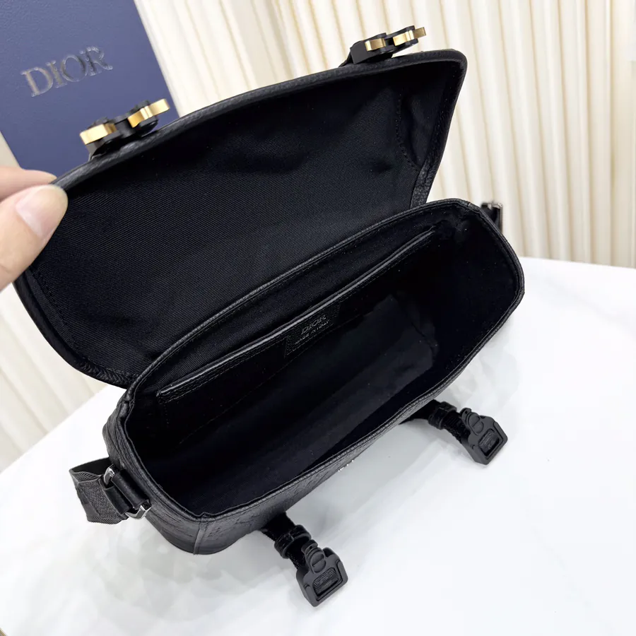 Hit The Road Flip Messenger Bag Premium Leather, Italian Made