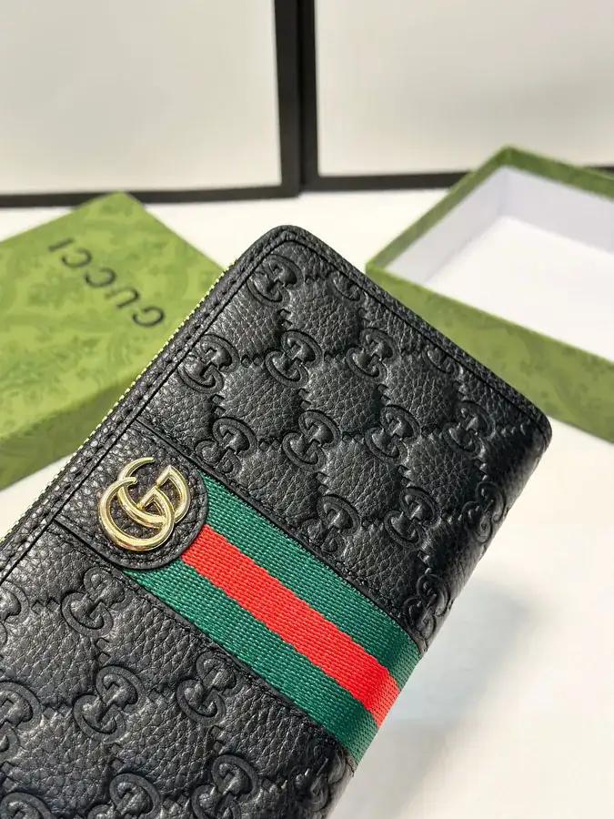 Gucci Single Zip Tote Black