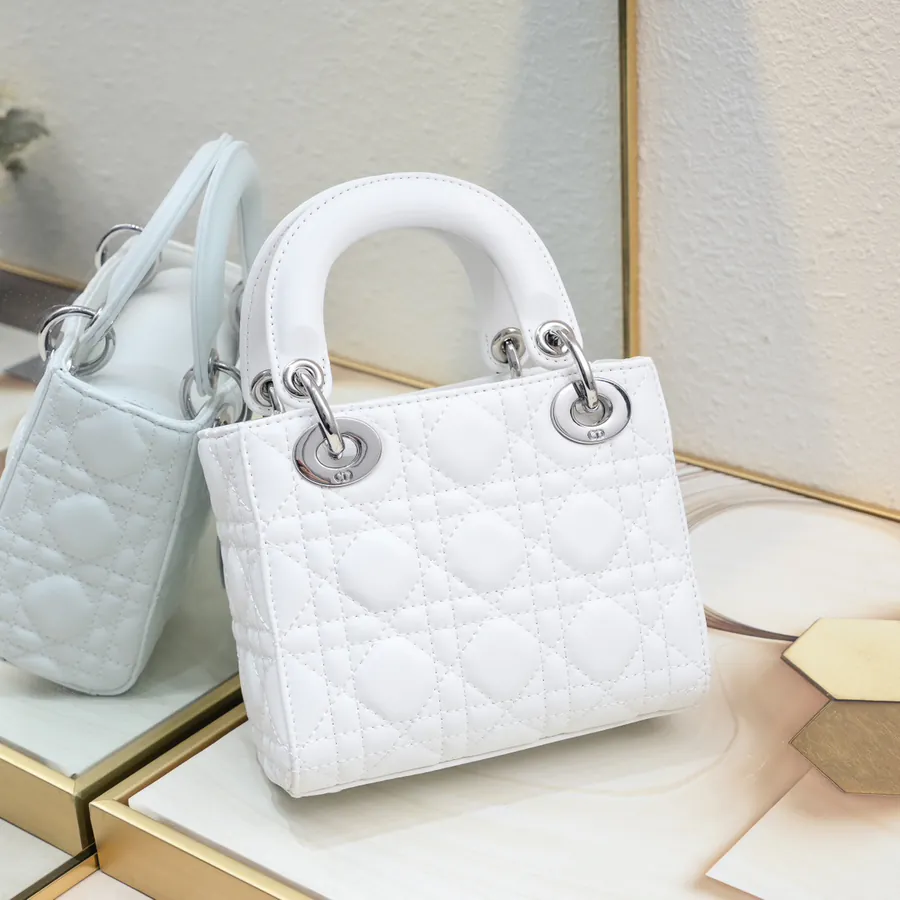 Dior Mini Tote with Silver Clasp