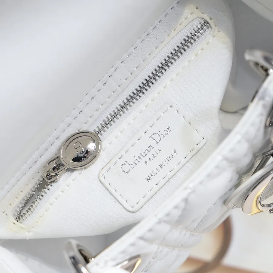 Dior Mini Tote with Silver Clasp