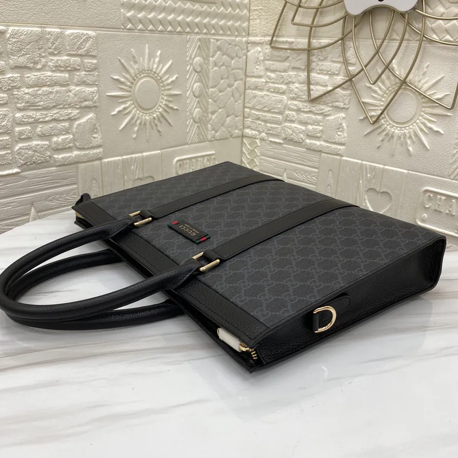 G Family New Bestseller Men's Briefcase, Premium Leather with Clear Grain and Excellent Shine