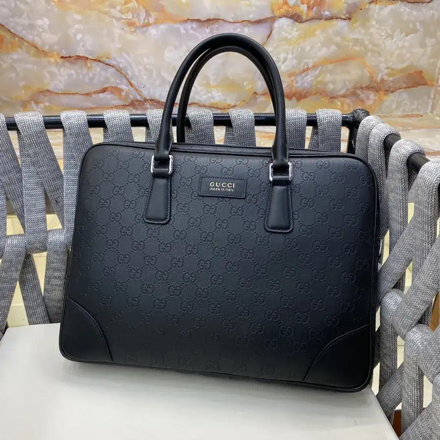 G Brand New Men's Handbag, Premium Quality Grained Calfskin