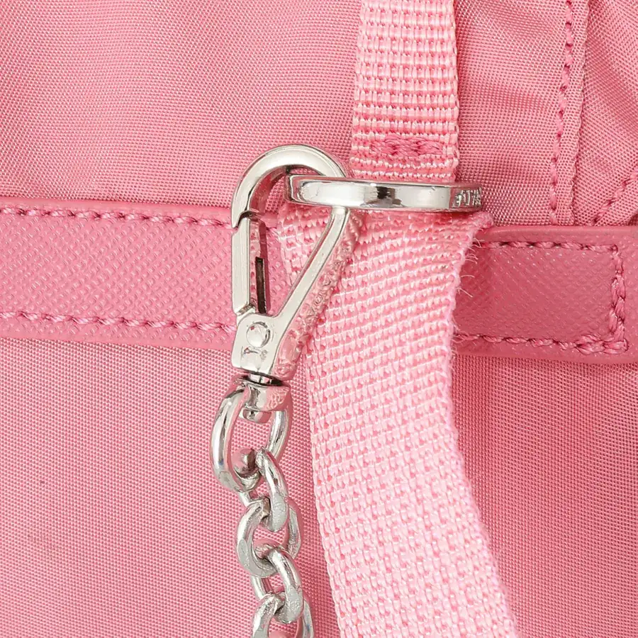 P Family New Mini Crossbody Backpack with ECONYL® Regenerated Nylon and Saffiano Leather