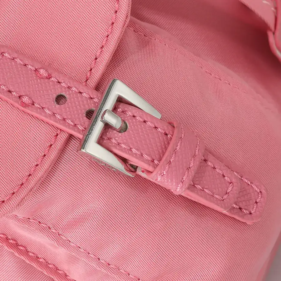 P Family New Mini Crossbody Backpack with ECONYL® Regenerated Nylon and Saffiano Leather