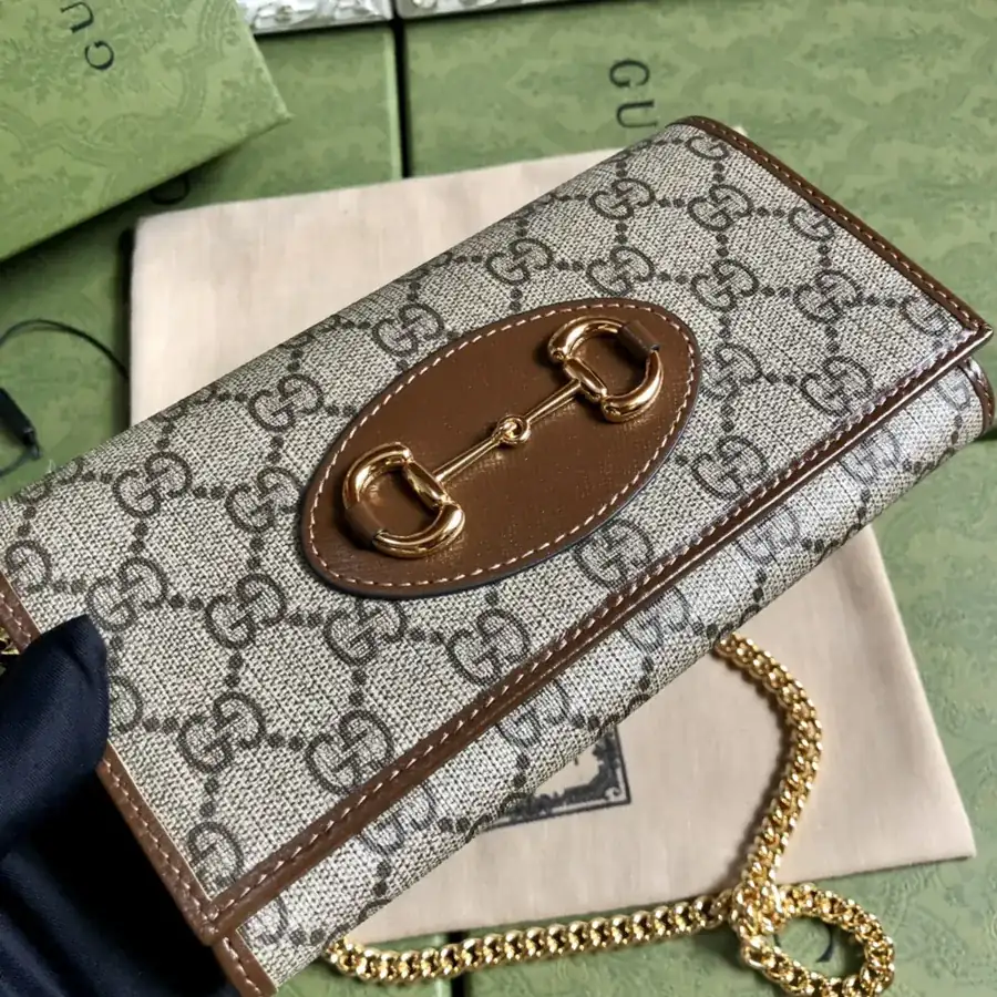 Gucc! 1955 Saddle Bag Series Woc Chain Bag with Mirror