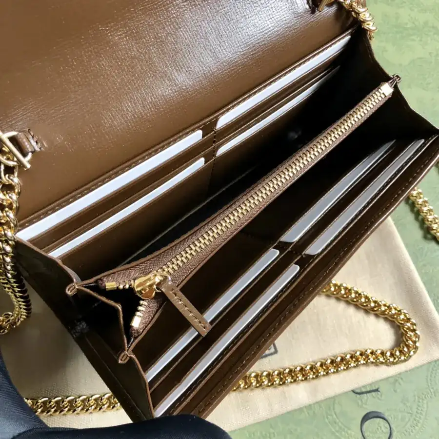 Gucc! 1955 Saddle Bag Series Woc Chain Bag with Mirror
