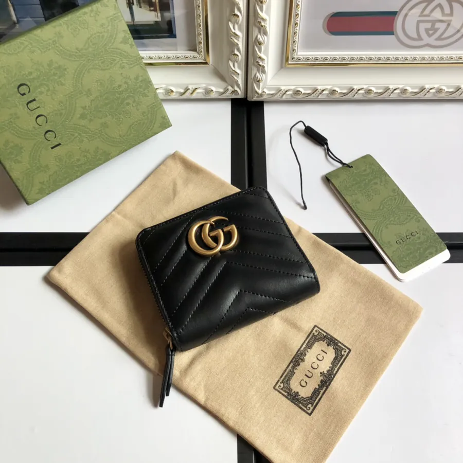 Double G Vintage Gold Metal Accessories Wallet