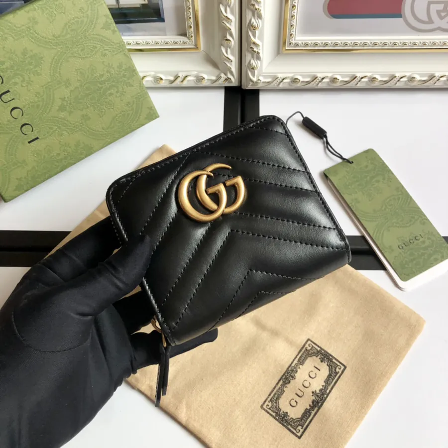 Double G Vintage Gold Metal Accessories Wallet