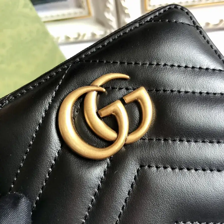 Double G Vintage Gold Metal Accessories Wallet
