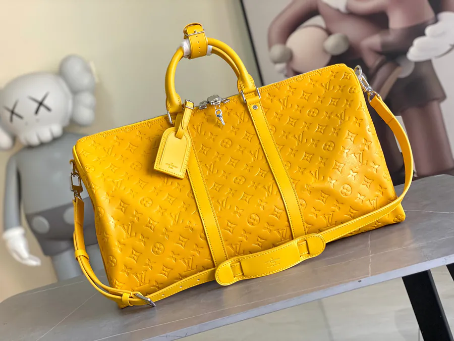 Keepall Bandoulière 50 Travel Bag in Yellow