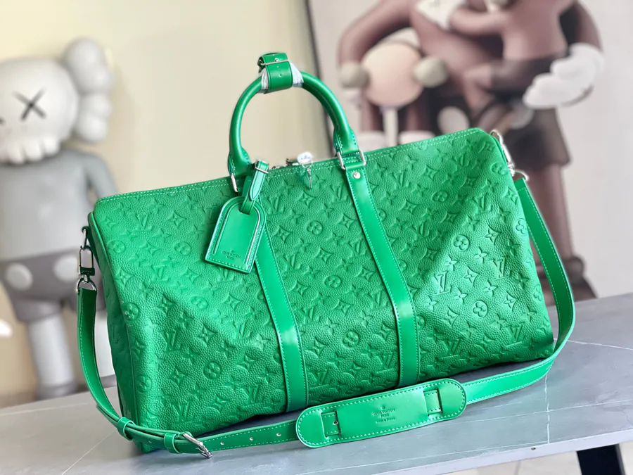 Keepall Bandoulière 50 Travel Bag in Green