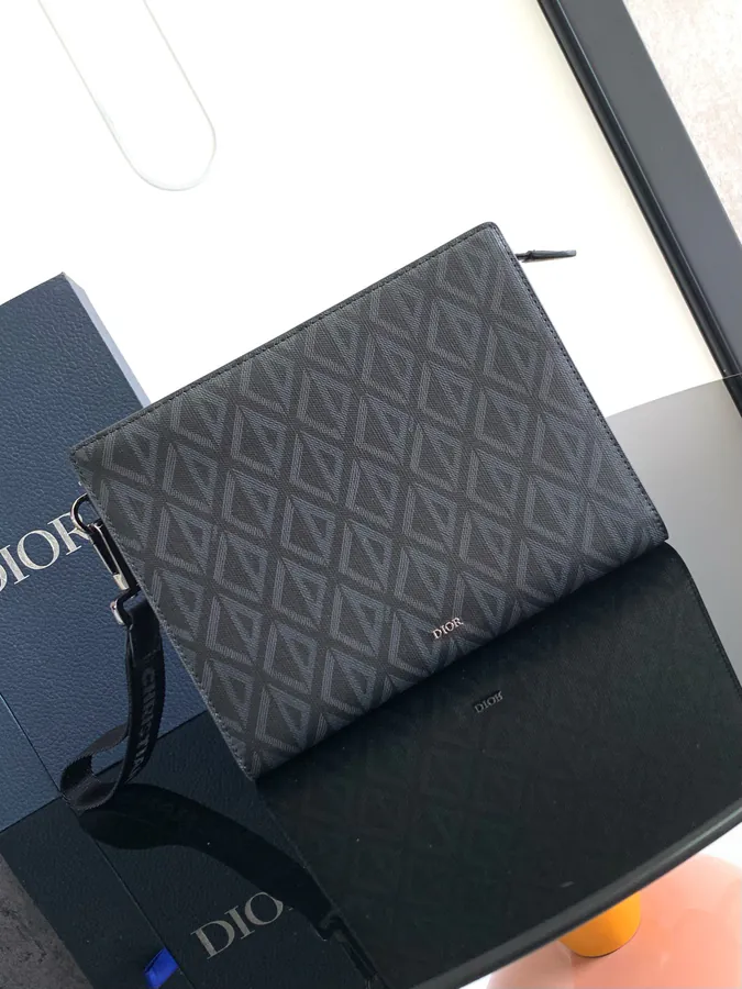 Dior 310 Handbag Oblique Print, Signature Logo, 6 Card Slots