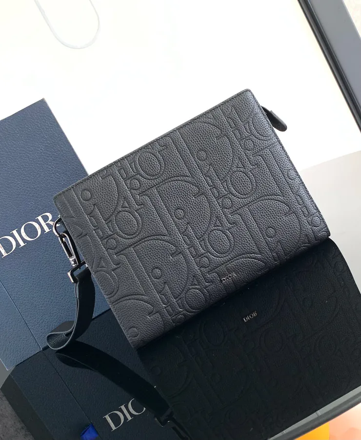 Dior 310 Handbag Bucket Bag with Grained Calfskin