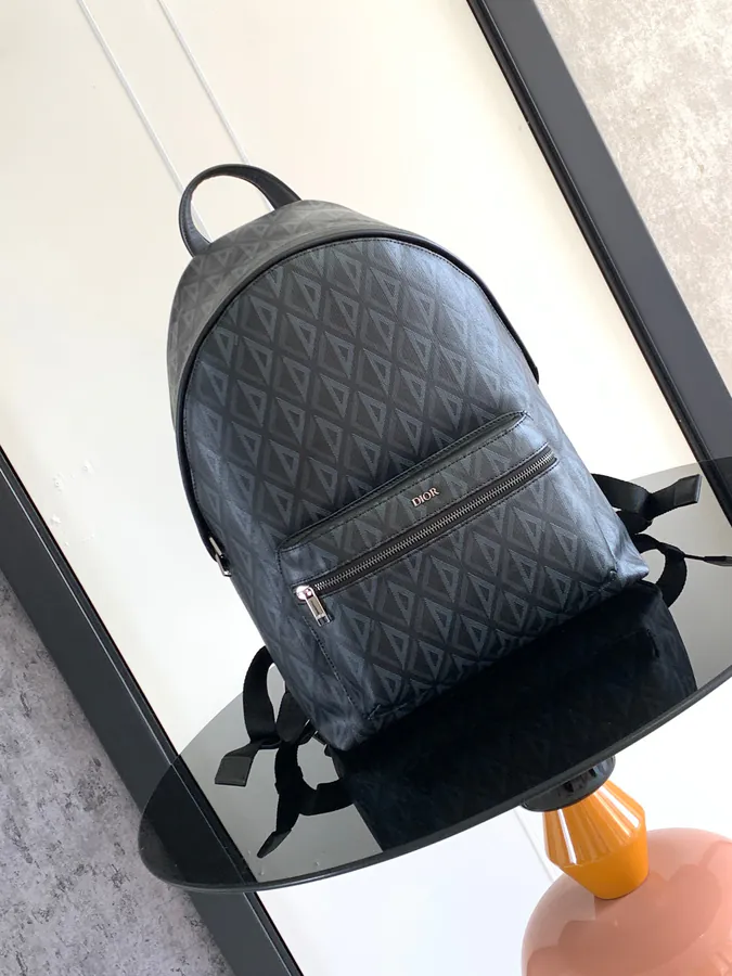 Rider Backpack Classic College Style with CD Diamond Pattern