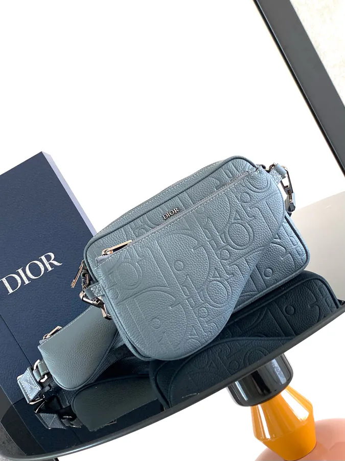 Gravity Print Leather Satchel Set