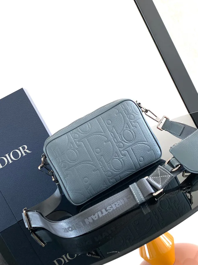 Gravity Print Leather Satchel Set
