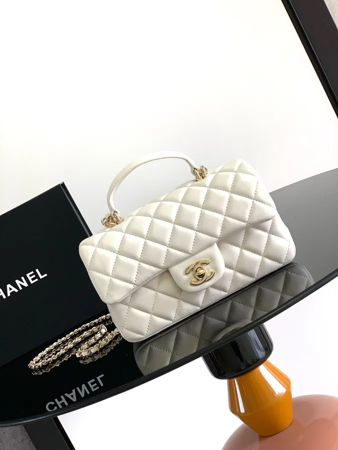 23k New Handle CF Mini Leather Bag