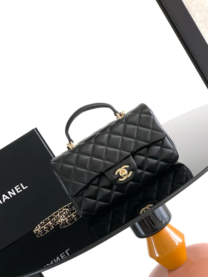 23k New Handle CF Mini Leather Bag