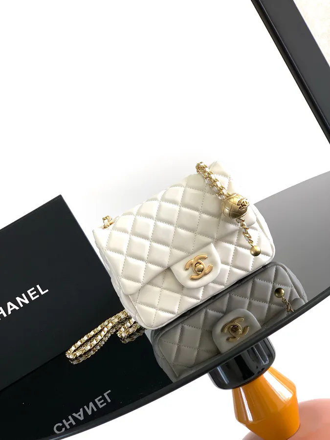 Chanel New Large Gold Bead CF Bag