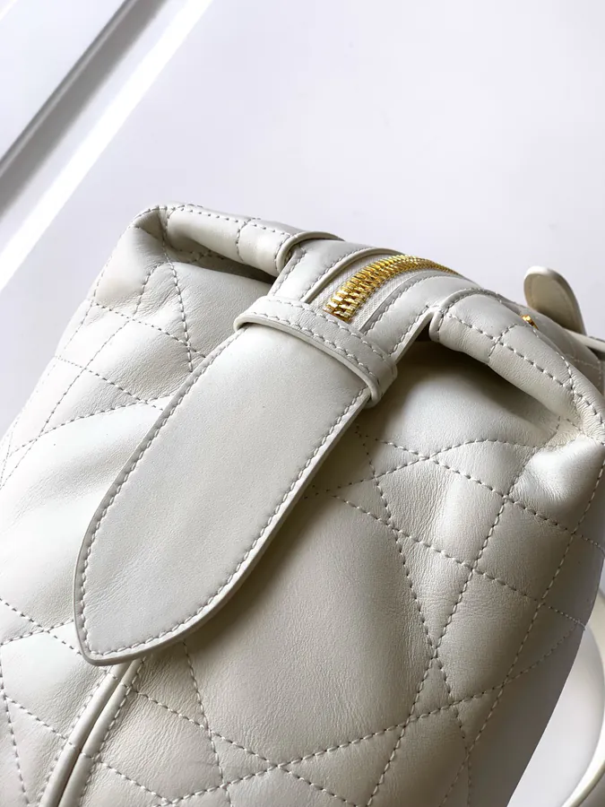 D Journey Handbag Modern Design, Grained Calfskin