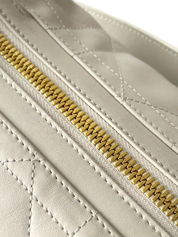 D Journey Handbag Modern Design, Grained Calfskin