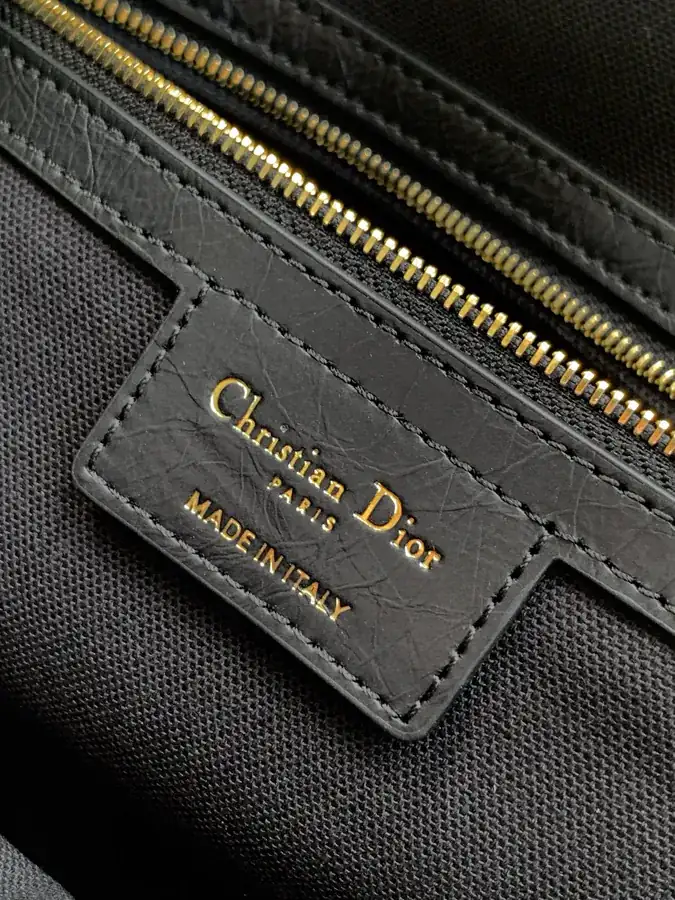 D Journey Handbag Modern Design, Grained Calfskin