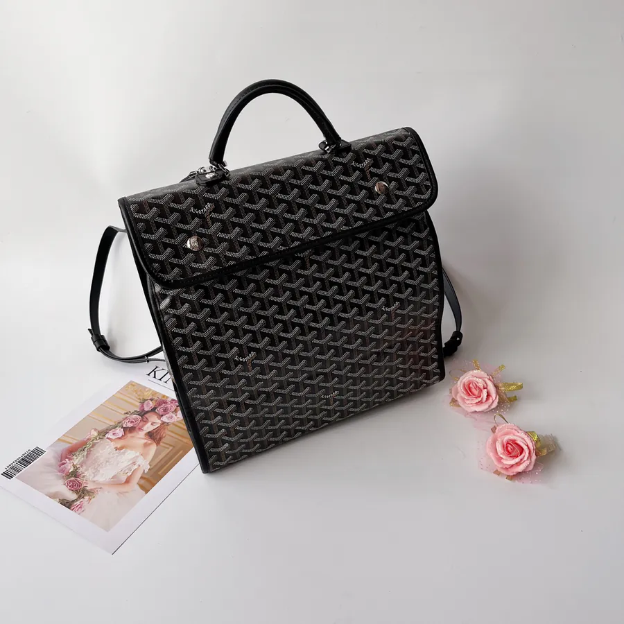 Goyard Large Bucket Bag with Unique Hand Painted Pattern