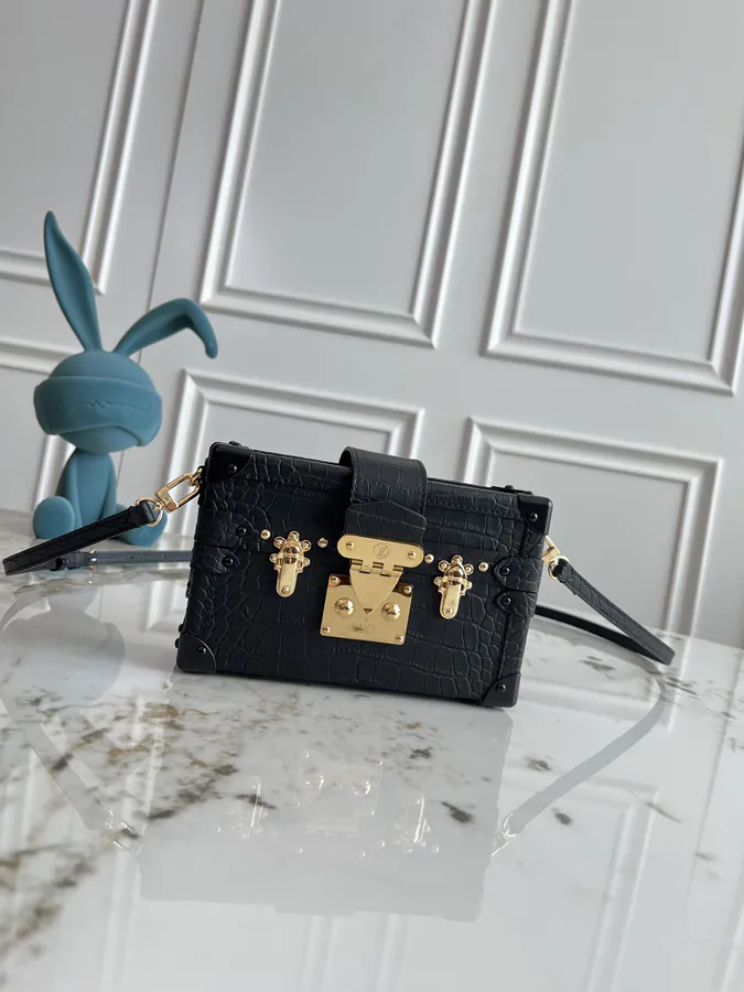 Petite Malle Handbag Classic Monogram Canvas, Night Out Style