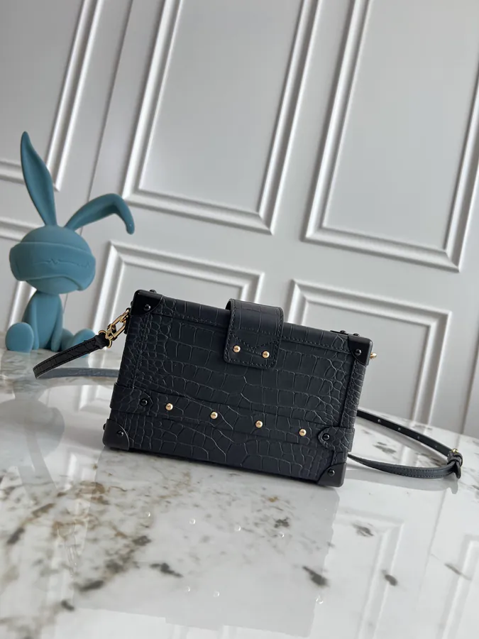 Petite Malle Handbag Classic Monogram Canvas, Night Out Style