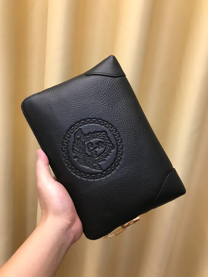 2021 New Fanja Handbag, Grained Calfskin, 27.19.5 Size, Black