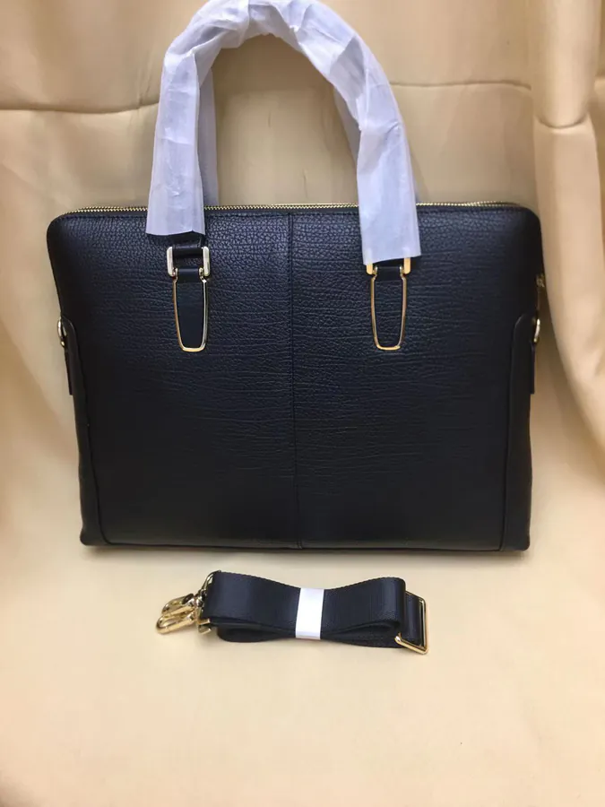 V Brand New Mens Tote & Crossbody Briefcase in Black