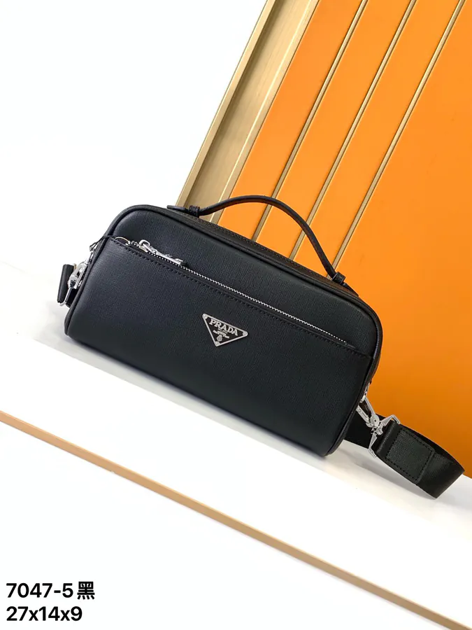 Prada Crossbody and Handbag 7047 5# Black