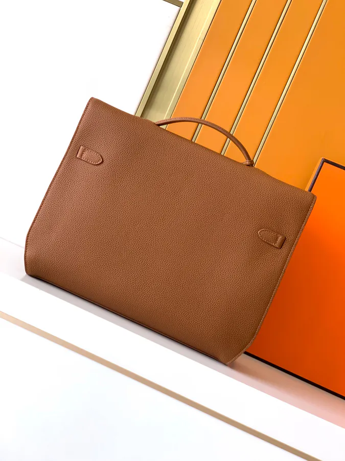 New Business Bag 6095 1# Yellow Premium Leather