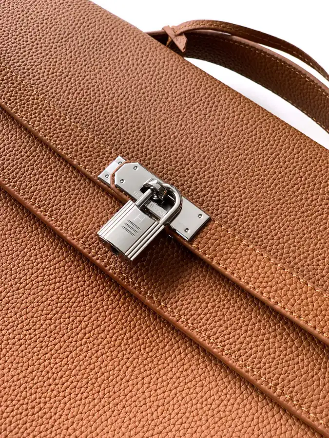 New Business Bag 6095 1# Yellow Premium Leather