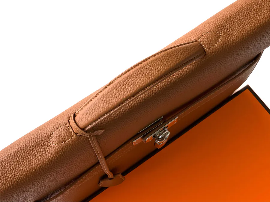 New Business Bag 6095 1# Yellow Premium Leather
