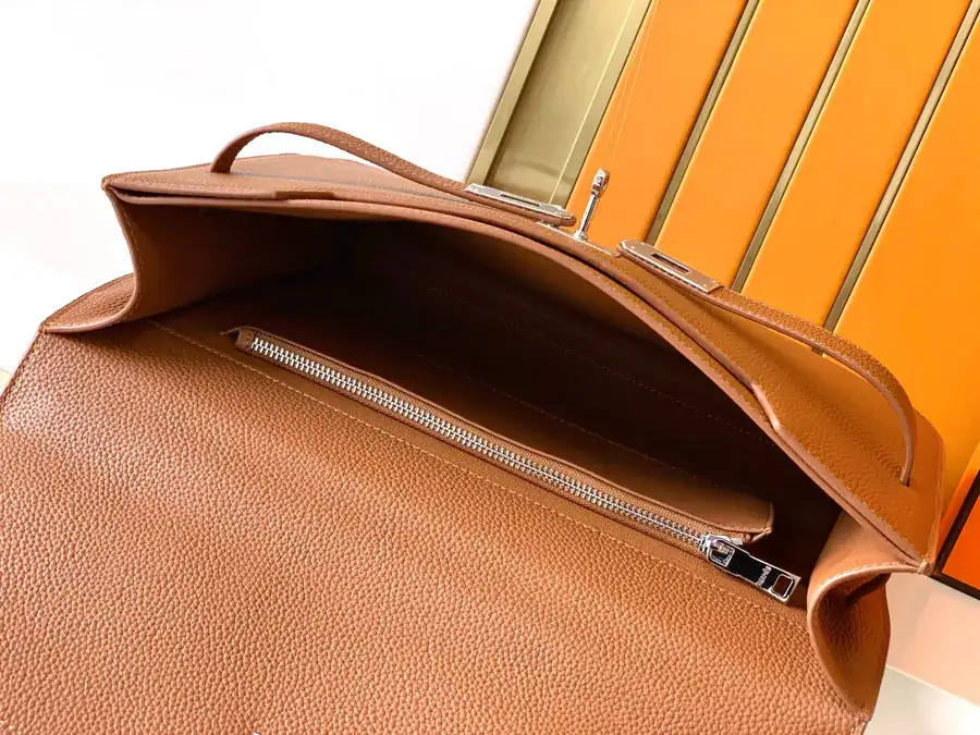 New Business Bag 6095 1# Yellow Premium Leather