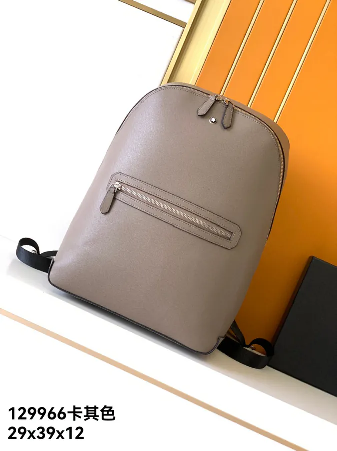 Mens Briefcase New Arrival, Khaki Color, Premium Full Grain Calfskin, Montblanc Classic Craftsmanship Series