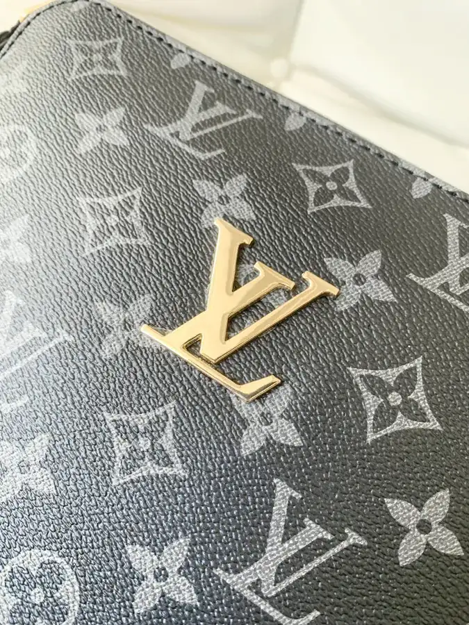 LV Men's Briefcase Premium Leather Crossbody Bag