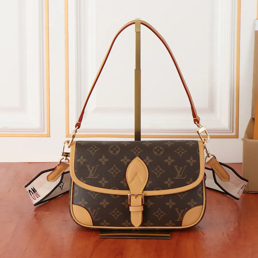 Diane Handbag Reimagined with Monogram Canvas and Leather Trim