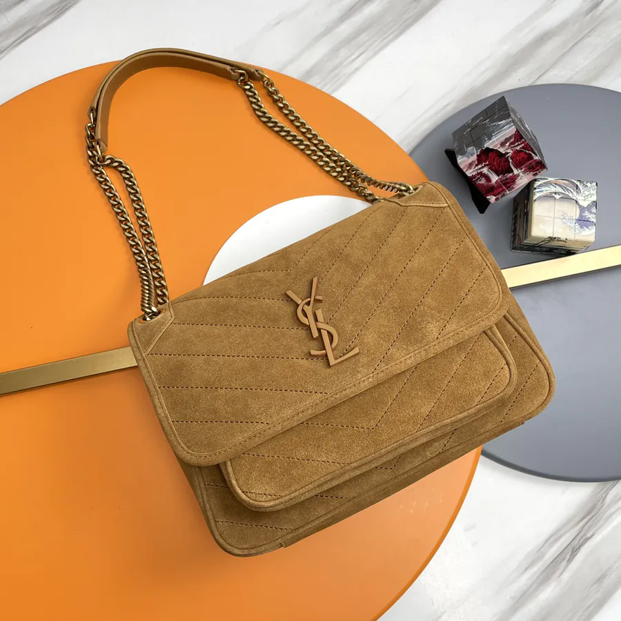 Niki Bucket Bag in Grained Cashmere Leather