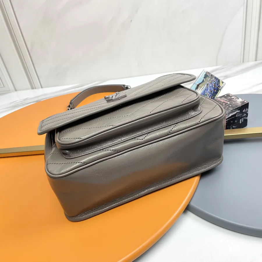 Niki Bucket Bag in Grained Calfskin