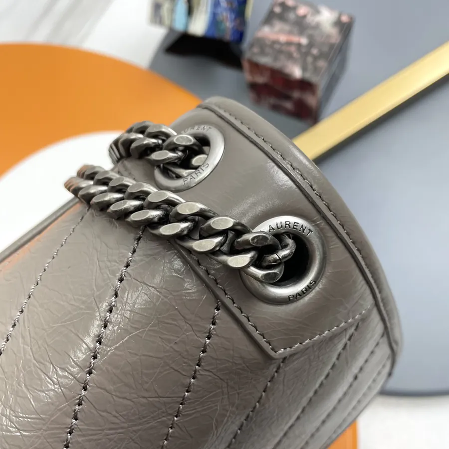 Niki Bucket Bag in Grained Calfskin