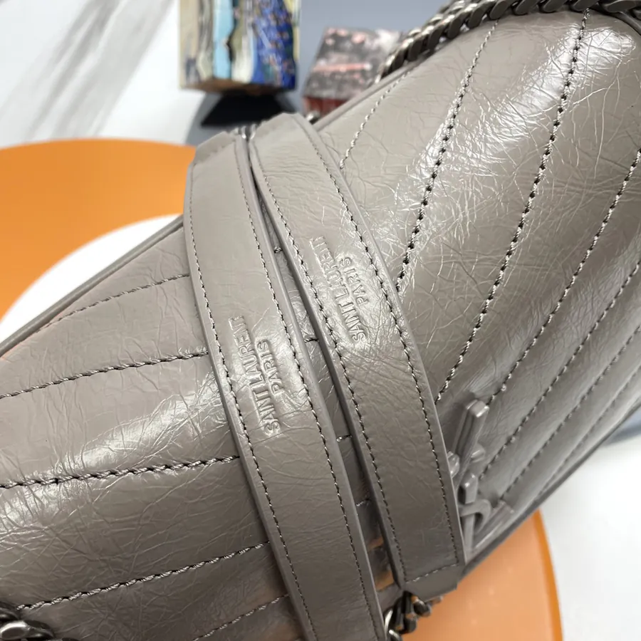 Niki Bucket Bag in Grained Calfskin