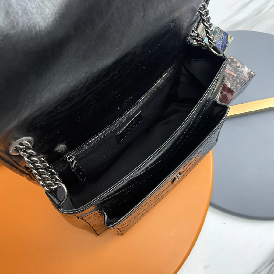 Niki Bucket Bag in Grained Calfskin