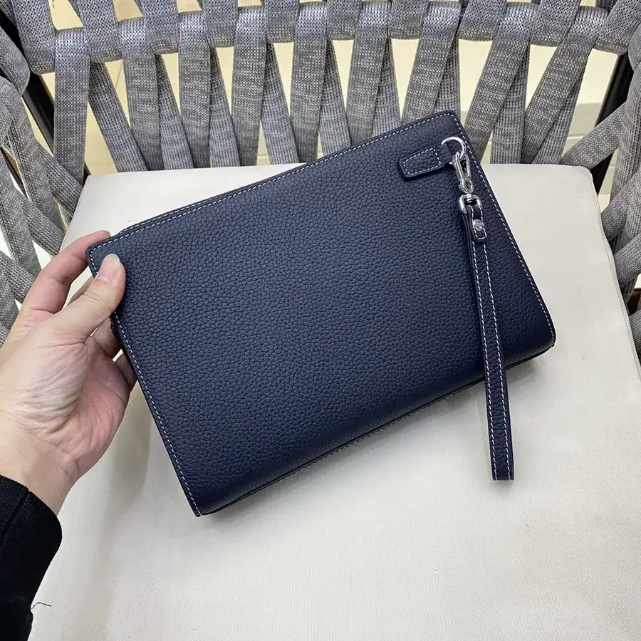 H Brand Casual Essential Handbag Premium Leather, Black, Blue, Terracotta