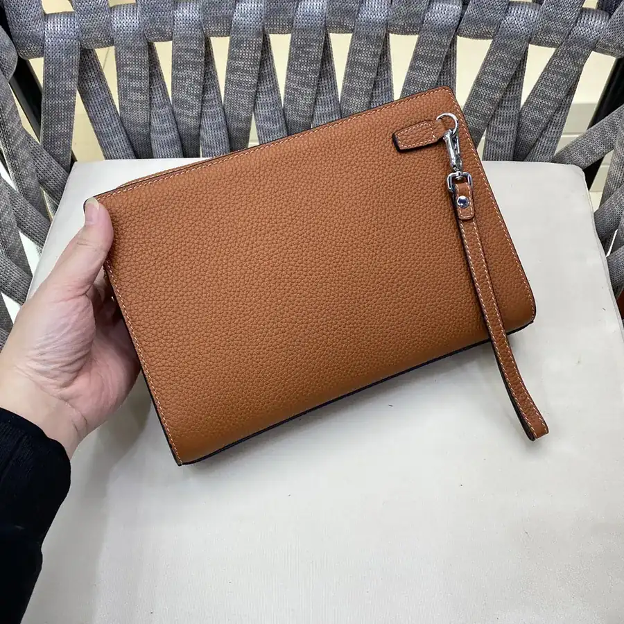 H House Casual Handbag Premium Leather Black, Blue, Terracotta