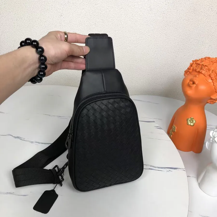 360 Bv Men's Chest Bag Minimalist Design, Premium Leather