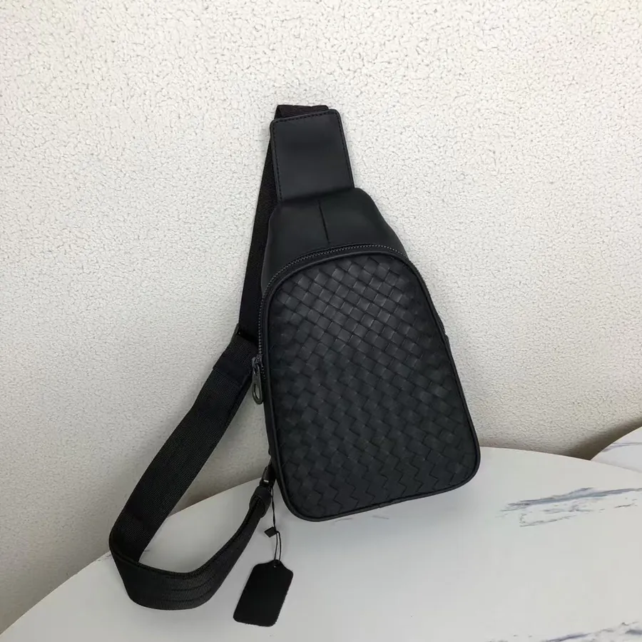 360 Bv Men's Chest Bag Minimalist Design, Premium Leather