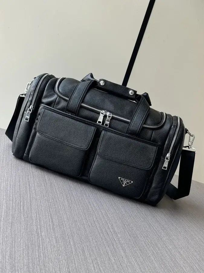 Prada Travel Tote Premium Leather, Stylish Design